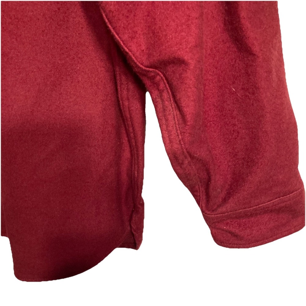 Vtg Eddie Bauer Chamois Flannel Button Up Shirt Mens Large Red - Picture 3 of 8